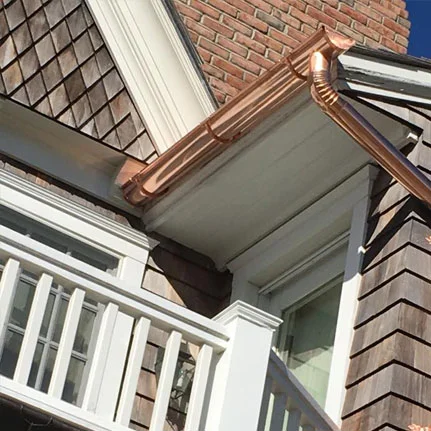 copper gutter installation New Suffolk ny